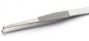 ESD miniature stripping tweezers, antimagnetic, stainless steel, 120 mm, 29Y32