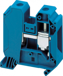 Terminal block, 2 pole, 1.5-50 mm², clamping points: 2, blue, screw connection, 125 A
