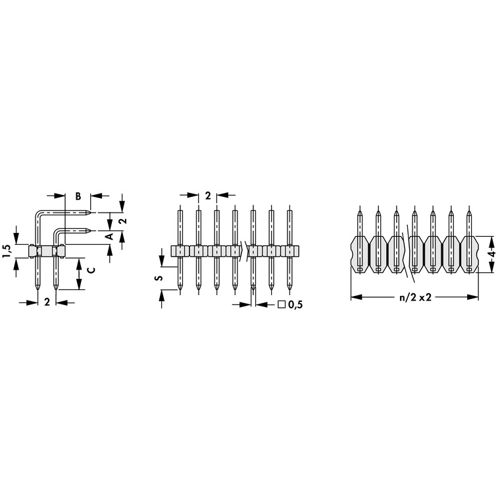 SLY 4 35 40 G Fischer Elektronik PCB Connection Systems Image 3
