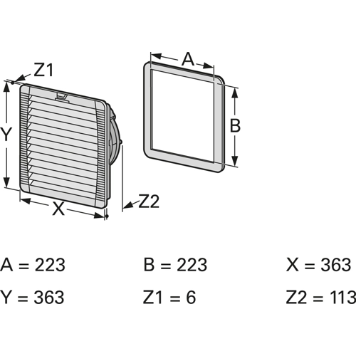 PF 43.000 Pfannenberg Panel-Mount Fans Image 5