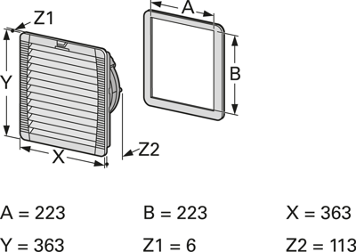 PF43.000 Pfannenberg Panel-Mount Fans Image 5