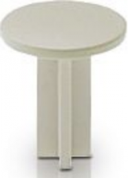 Extension plunger, round, Ø 10 mm, (L x H) 5.45 x 10 mm, white, for single pushbutton, 5.46.011.030/0710