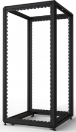 33 U cabinet rack, mobile, (H x W x D) 1600 x 800 x 800 mm, steel, black gray, 20630-216