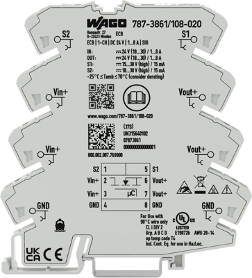 787-3861/108-020 WAGO Device Circuit Breakers Image 4