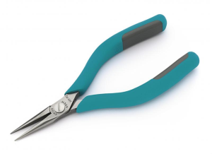 ESD-needle half round pliers, L 146 mm, 79.1 g, 2411PD