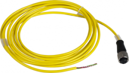 Sensor actuator cable, cable socket to open end, 3 pole, 5 m, PVC, black, 7 A, XZCPV1670L5