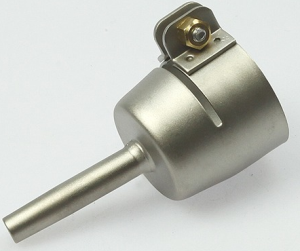 Pipe nozzle ø 31.5 mm, ø 5 mm, 37 mm, 15° angled for speed welding nozzles, 100.303