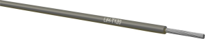 TPE-E-switching strand, halogen free, LiH-T120, 0.14 mm², AWG 26, gray, outer Ø 0.85 mm