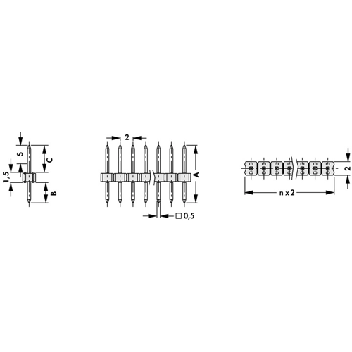 SLY 1 85 10 G Fischer Elektronik PCB Connection Systems Image 3