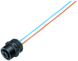 Sensor actuator cable, M12-flange socket, straight to open end, 12 pole, 0.2 m, 2 A, 76 4332 0111 00012-0200