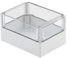 Polycarbonate enclosure, (L x W x H) 125 x 175 x 125 mm, gray/transparent, IP67, 9535340000