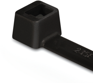 Cable tie internally serrated, polyamide, (L x W) 145 x 2.5 mm, bundle-Ø 1.5 to 35 mm, black, UV resistant, -40 to 85 °C