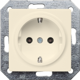 German schuko-style socket, white, 16 A/250 V, Germany, IP20, 5UB1551-0KK