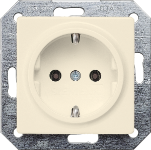 German schuko-style socket, white, 16 A/250 V, Germany, IP20, 5UB1551-0KK