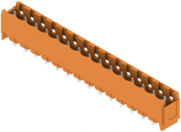 Pin header, 15 pole, pitch 5.08 mm, straight, orange, 1147730000