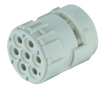Socket contact insert, 7 pole, crimp connection, straight, 09151073101