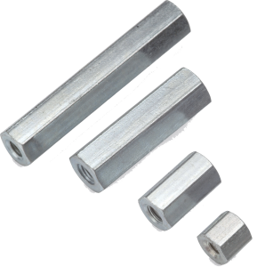 Hexagonal spacer bolt, Internal/Internal Thread, M4/M4, 70 mm, steel