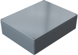 Aluminum enclosure, (L x W x H) 404 x 313 x 111 mm, gray (RAL 7001), IP66, 013140110