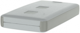 ABS remote control enclosure, (L x W x H) 71.5 x 39.3 x 11.5 mm, light gray/white (RAL 9002), 13122.30