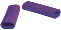 Protection and insulating grommet, inside Ø 12 mm, L 50 mm, purple, PCR, -30 to 90 °C, 0201 0008 008