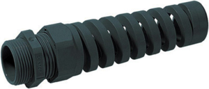Cable gland with bend protection, PG11, 22 mm, Clamping range 4 to 10 mm, IP68, black, 53015820