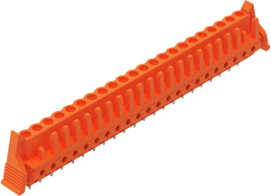 Socket header, 22 pole, pitch 5.08 mm, straight, orange, 232-182/039-000