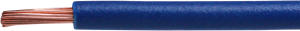 PVC-Stranded wire, high flexible, H05V-K, 0.75 mm², AWG 20, blue, outer Ø 2.4 mm