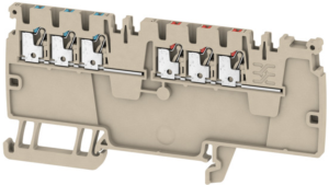 Potential distribution terminal, push-in connection, 0.5-1.5 mm², 16 A, 4 kV, dark beige, 1988280000