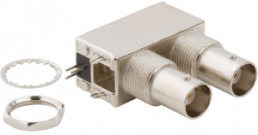 BNC socket 50 Ω, solder connection, angled, 031-6590