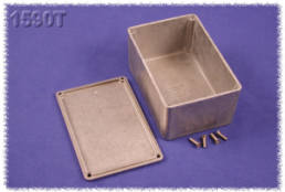 Aluminum die cast enclosure, (L x W x H) 120 x 80 x 59 mm, natural, IP54, 1590T