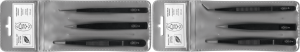 ESD SMD tweezers kit (3 tweezers), uninsulated, antimagnetic, stainless steel, EP SET 1ESD