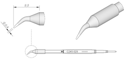 C245029 JBC Soldering tips, desoldering tips and hot air nozzles