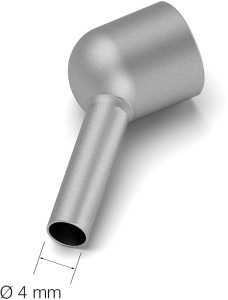 JBC hot air nozzle, TN8905/Ø 4.0 mm, curved