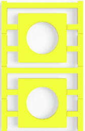 Polyamide Device marker, (L x W) 46 x 46 mm, yellow, 20 pcs