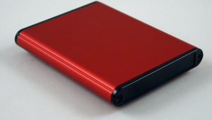Aluminum enclosure, (L x W x H) 80 x 70 x 12 mm, red, IP54, 1455A802RD
