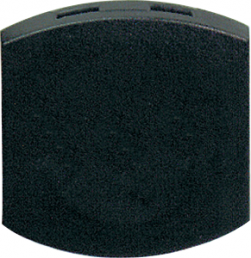 Pushbutton, unlit, waistband square, black, mounting Ø 22 mm, ZBC2