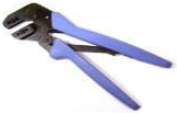Crimping pliers for Open sleeve - F crimp connection, AWG 30-22, AMP, 58654-1