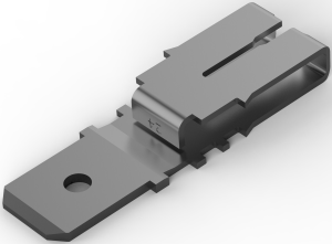 Faston plug, 6.35 x 0.8 mm, L 24.18 mm, uninsulated, straight, 0.91-1.15 mm², AWG 19-17, 63464-3