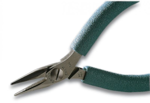 ESD-Flat round nose pliers, L 120 mm, 67 g, 544E