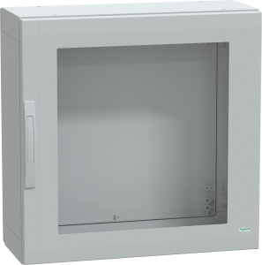 Control cabinet, (H x W x D) 750 x 750 x 320 mm, IP65, polyester, light gray, NSYPLA773TG