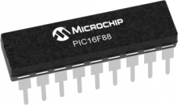 PIC microcontroller, 8 bit, 20 MHz, DIP-18, PIC16F88-I/P