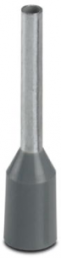 Insulated Wire end ferrule, 0.75 mm², 16 mm/10 mm long, gray, 3203163