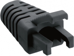 Bend protection grommet, cable Ø 6 mm, L 25 mm, PVC, black