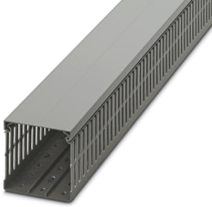 Wiring duct, (L x W x H) 2000 x 80 x 80 mm, PVC, gray, 3240200
