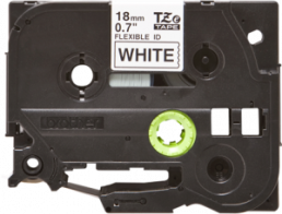 Labelling tape cartridge, 18 mm, tape white, font black, 8 m, TZE-FX241