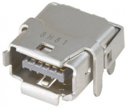 Socket, 8 pole, 8P8C, Cat 6A, solder connection, PCB mounting, 09452812561