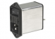 IEC plug C14, 50 to 60 Hz, 8 A, 250 VAC, 1.6 W, 600 µH, faston plug 6.3 mm, DD12.8321.111