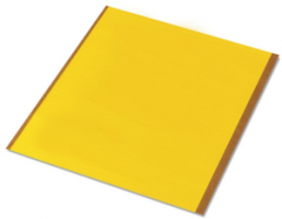 Polyester Label, (L x W) 15 x 9 mm, yellow, Sheet with 324 pcs