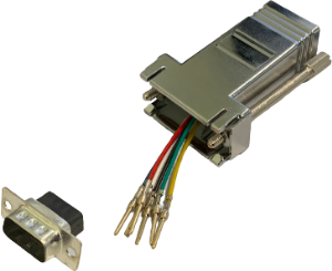 Adapter, D-Sub plug, 9 pole to RJ12 socket, 10121105