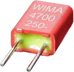MKS film capacitor, 100 nF, ±10 %, 63 V (DC), PET, 2.5 mm, MKS0C031000C00KC00